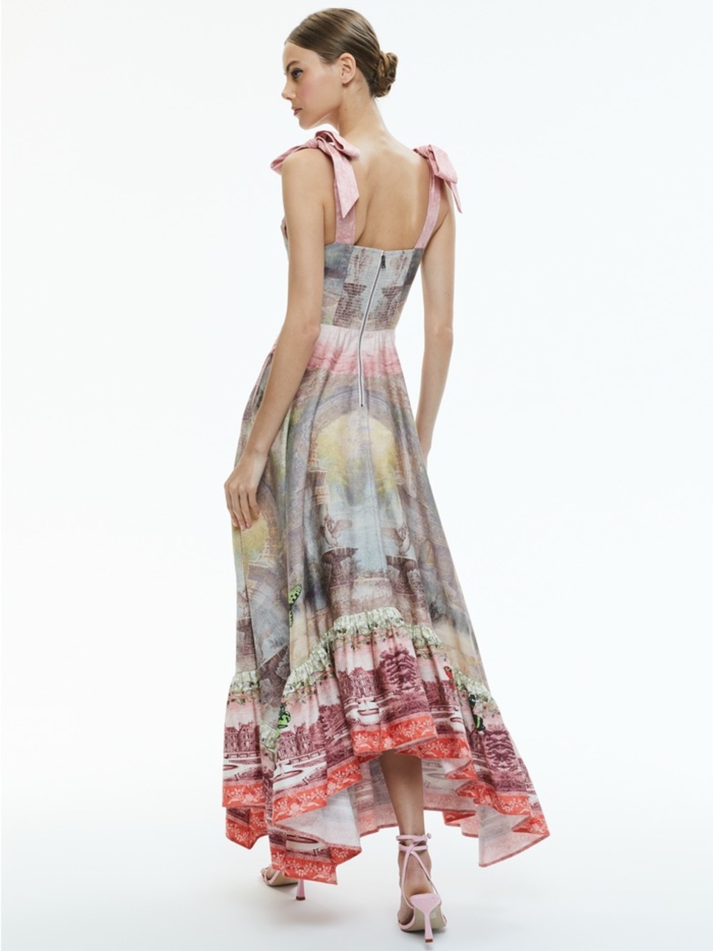 ALICE + OLIVIA ROSALEE PINK DRESS SIZE 2 - Picture 3 of 8